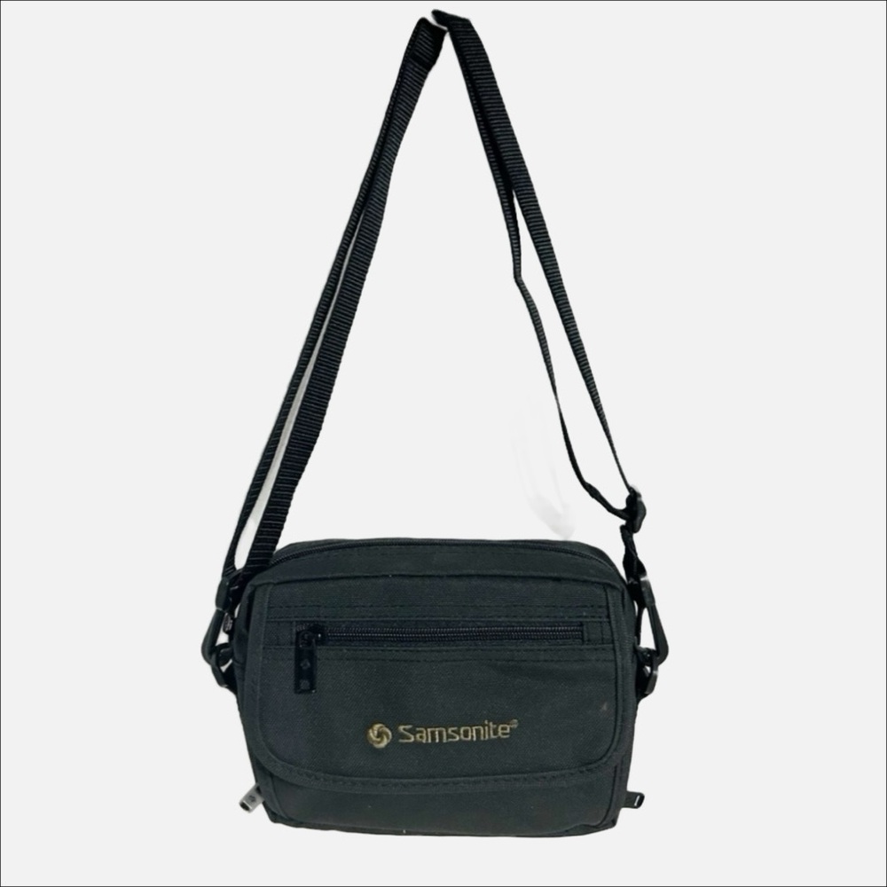 Samsonite Black Crossbody Bag Camera Case Gadget Bag Zipped Closure Durable 🖤